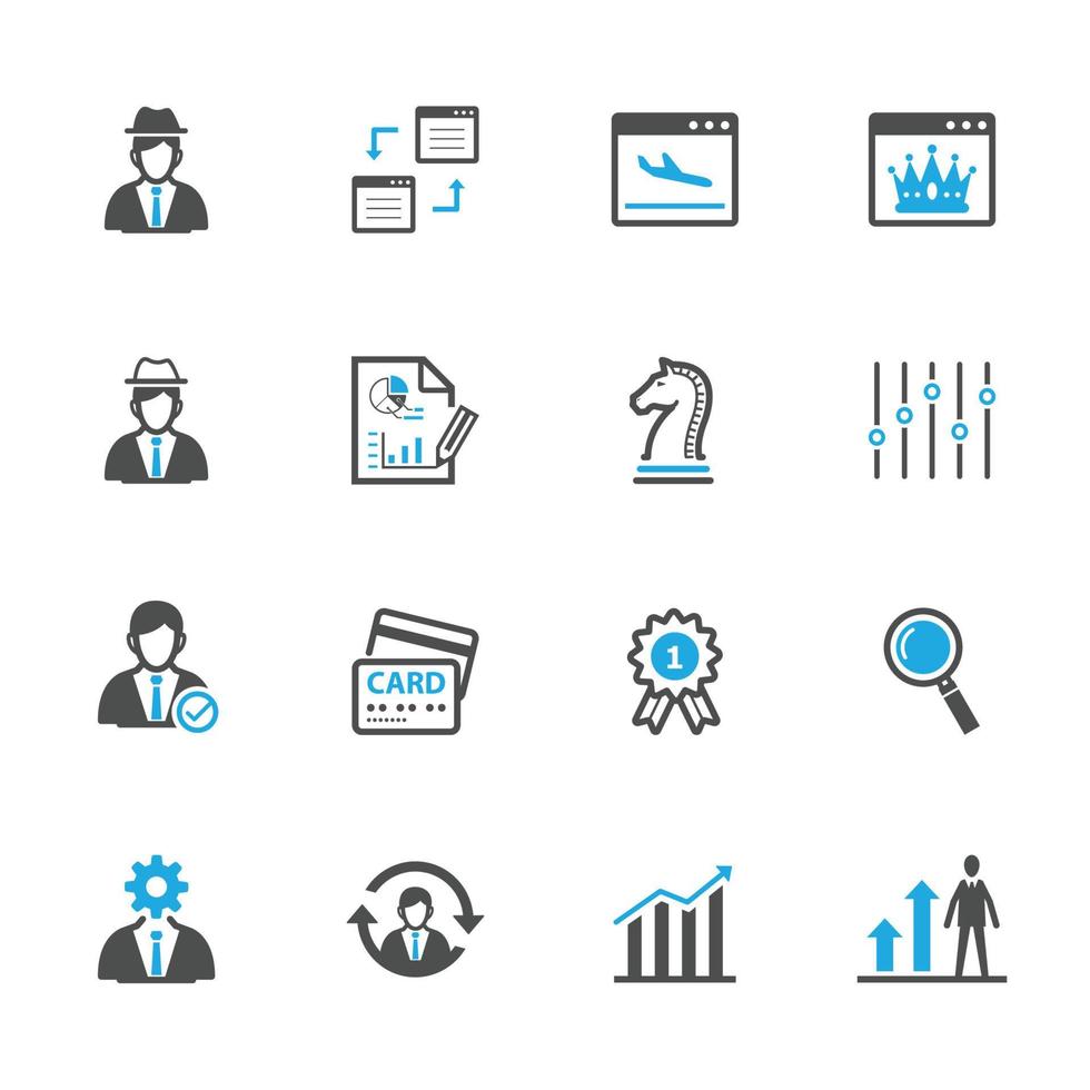 SEO and Development Icons with White Background vector