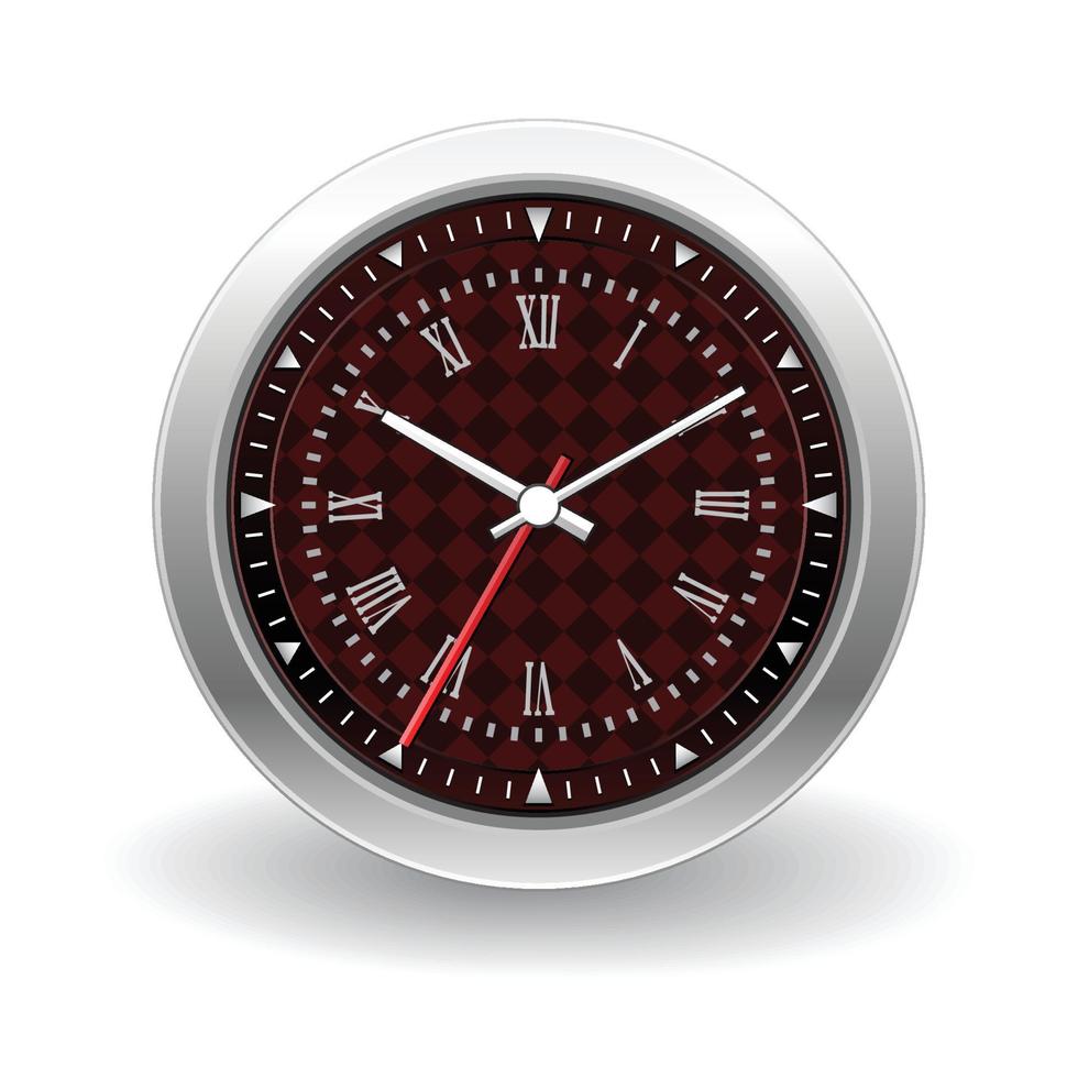 icono de reloj con fondo blanco vector