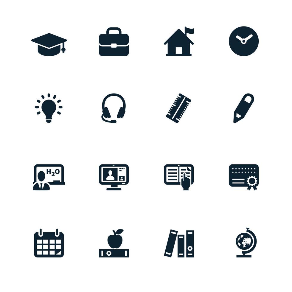 Education and Learning Icons vector