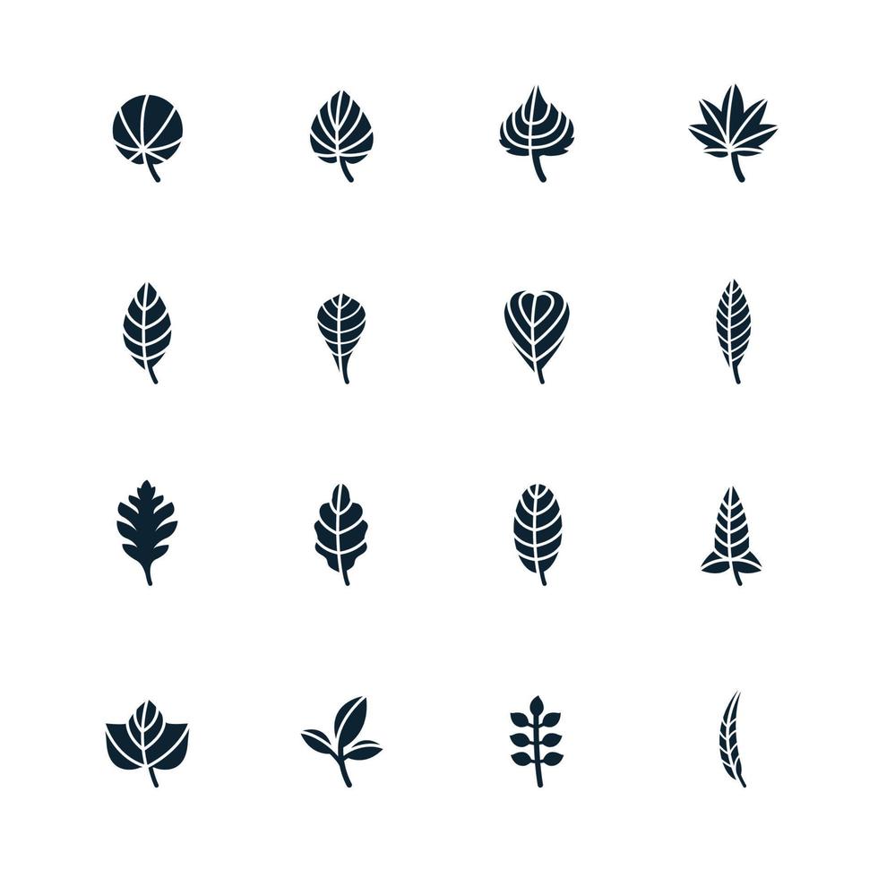 Leafs Icons for Pattern vector