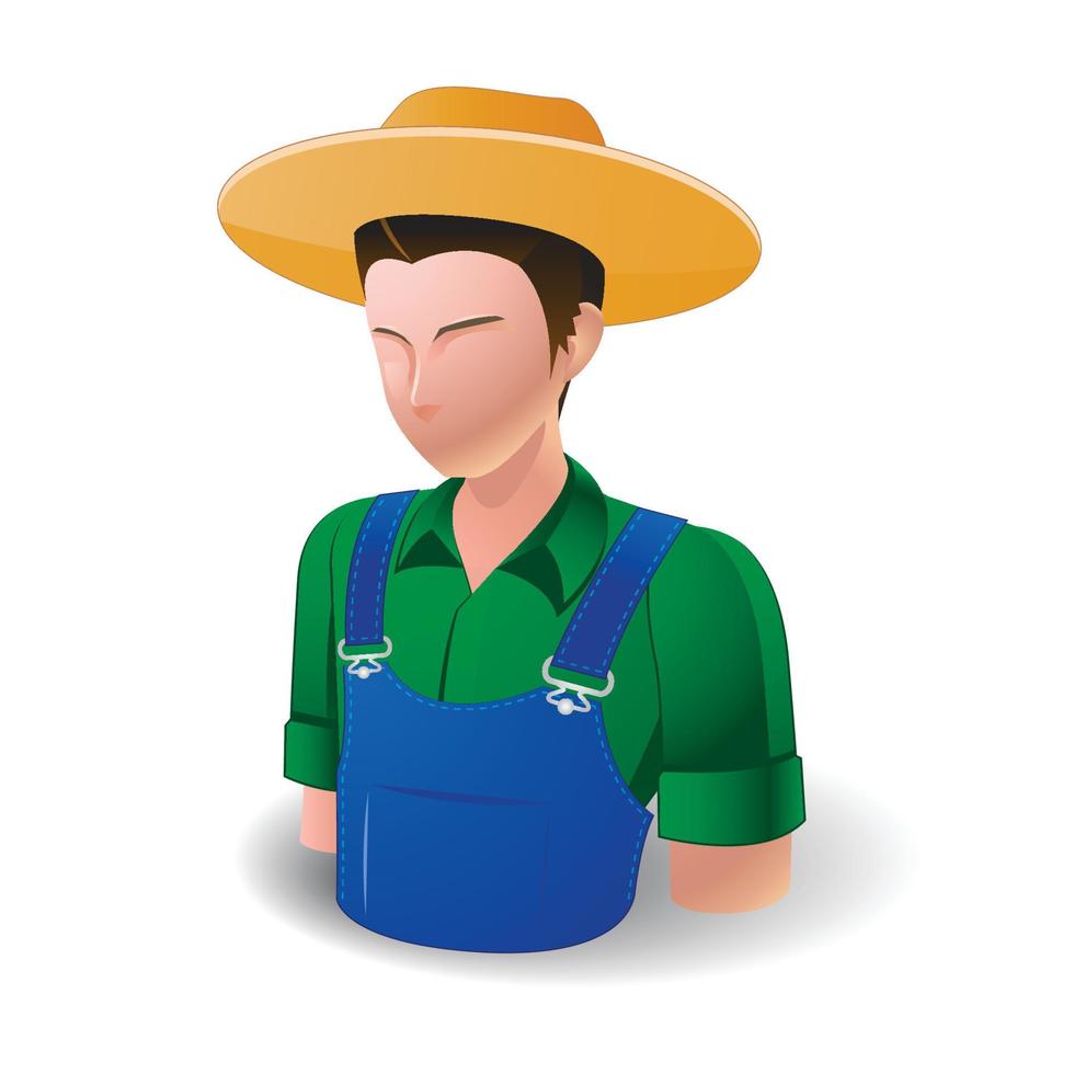 Farmer Man, People Icon vector
