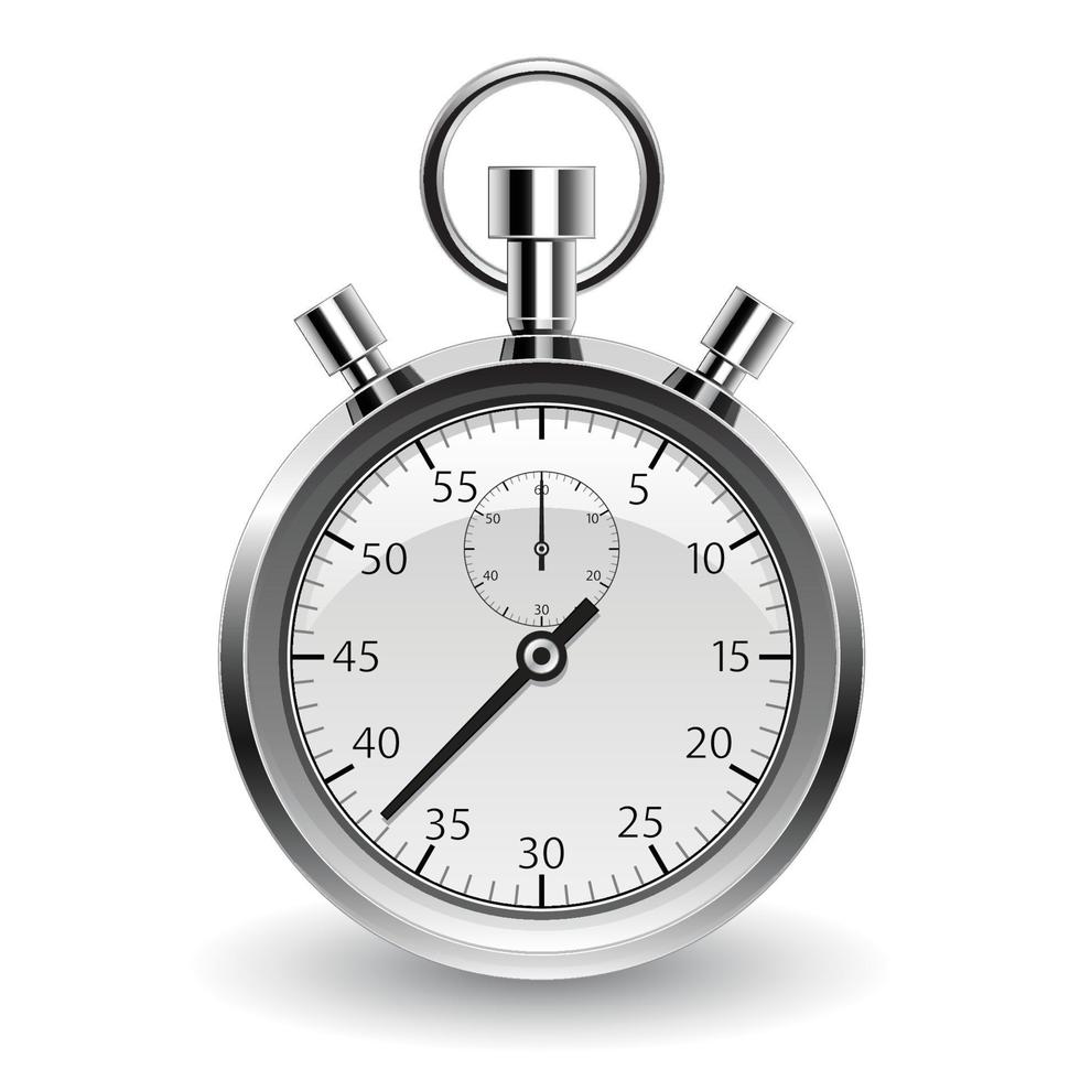 Stopwatch icon with White Background vector