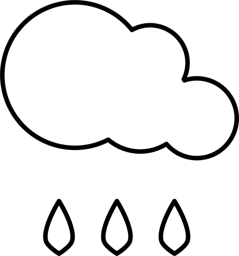 Cloud icon, white background simple icon vector