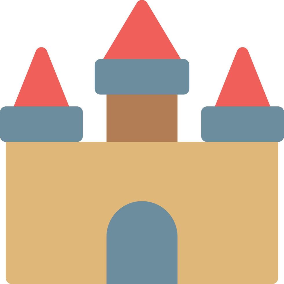 ilustración de vector de castillo en un fondo. símbolos de calidad premium. iconos vectoriales para concepto y diseño gráfico.