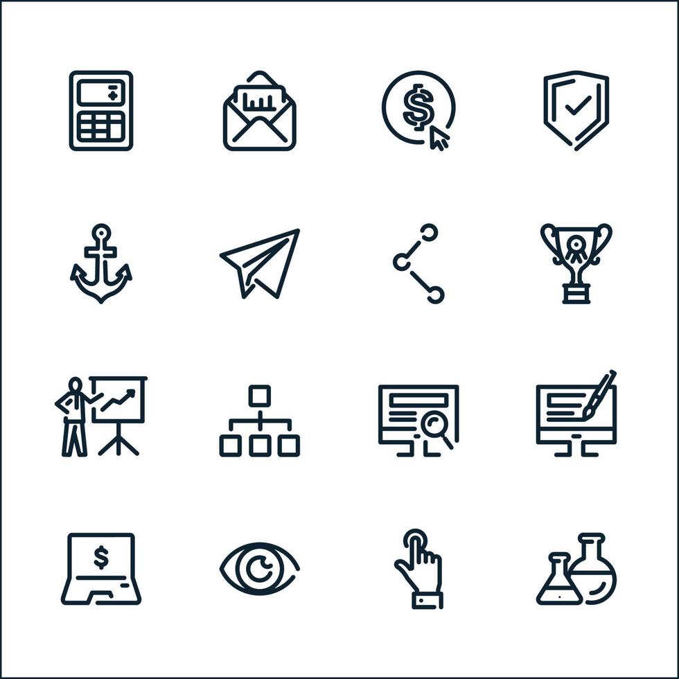 SEO and Internet icons with White Background vector