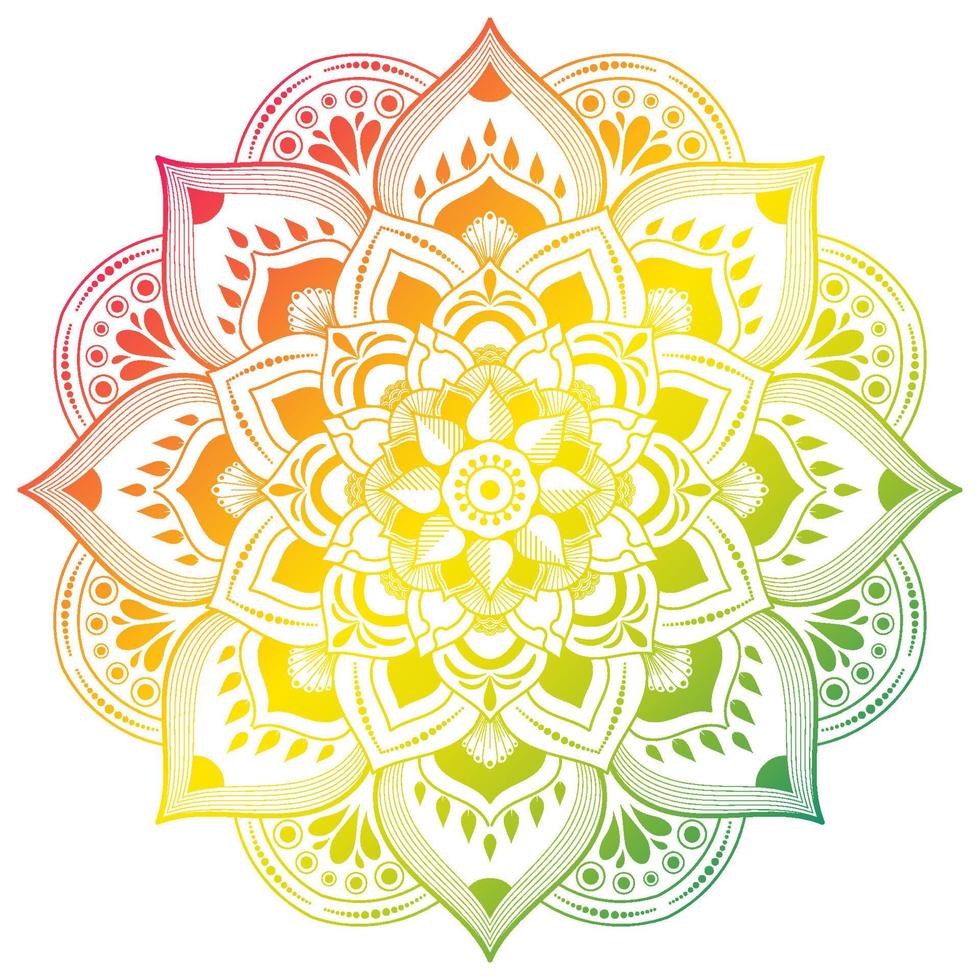 patrón floral de mandala, elementos decorativos antiguos, fondo de mandala vector