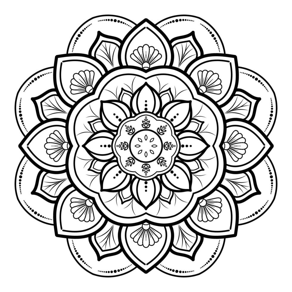 mandala floral pattern, Vintage decorative elements, Mandala background vector