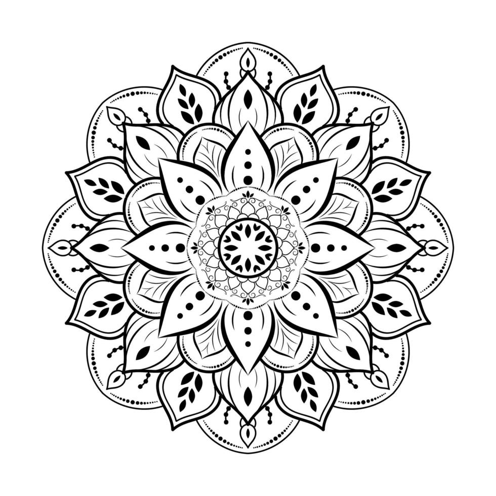 mandala floral pattern, Vintage decorative elements, Mandala background vector