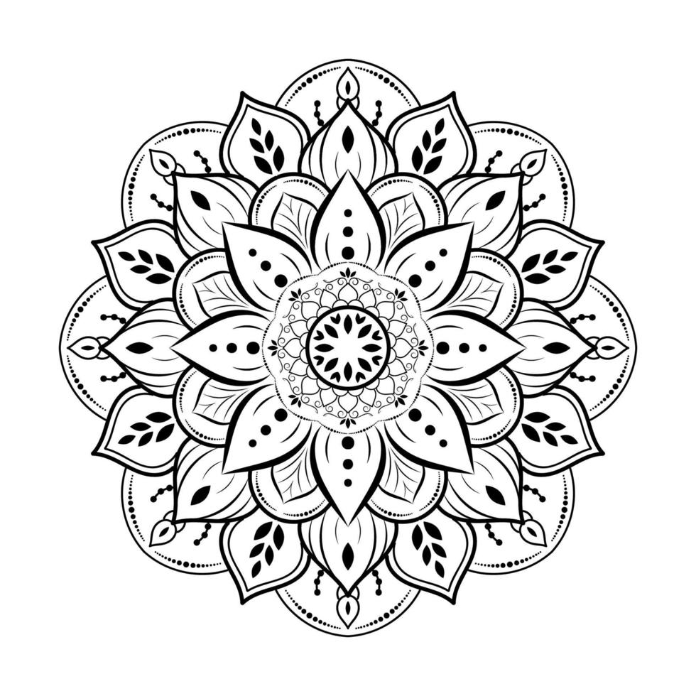 mandala floral pattern, Vintage decorative elements, Mandala background vector