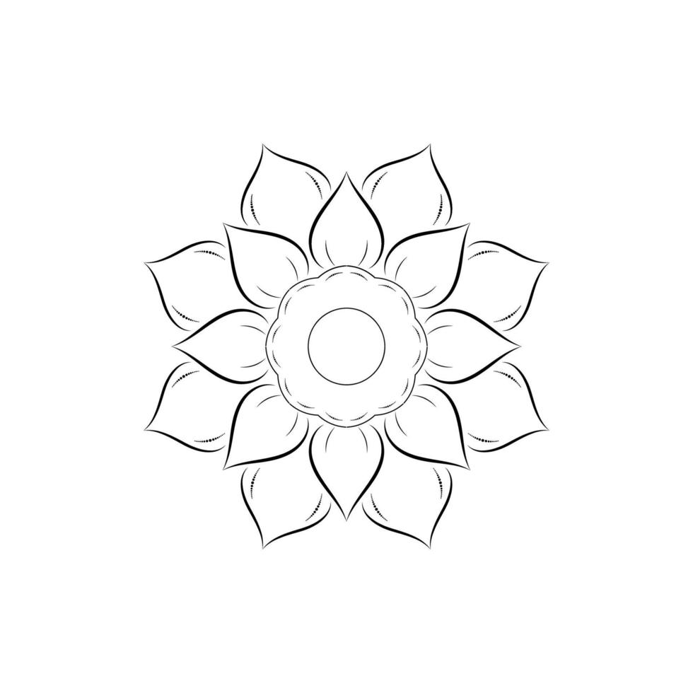 mandala floral pattern, Vintage decorative elements, Mandala background vector