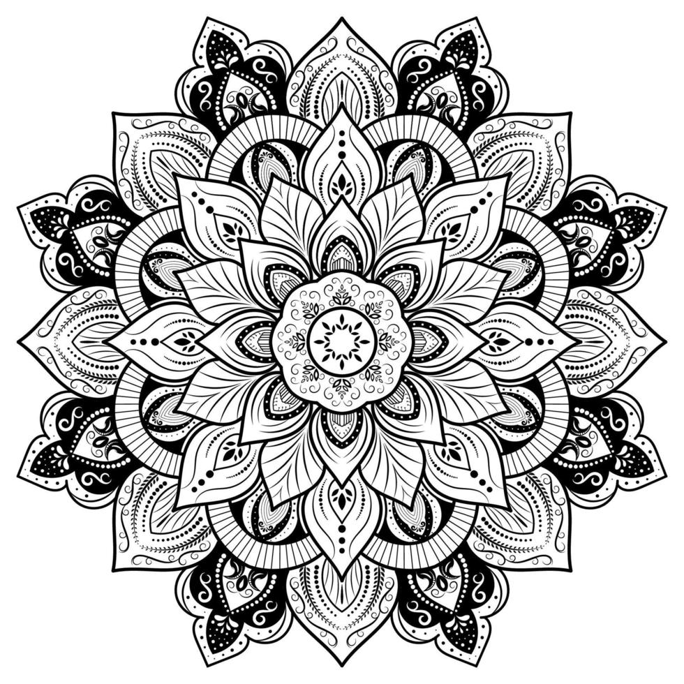 mandala floral pattern, Vintage decorative elements, Mandala background vector