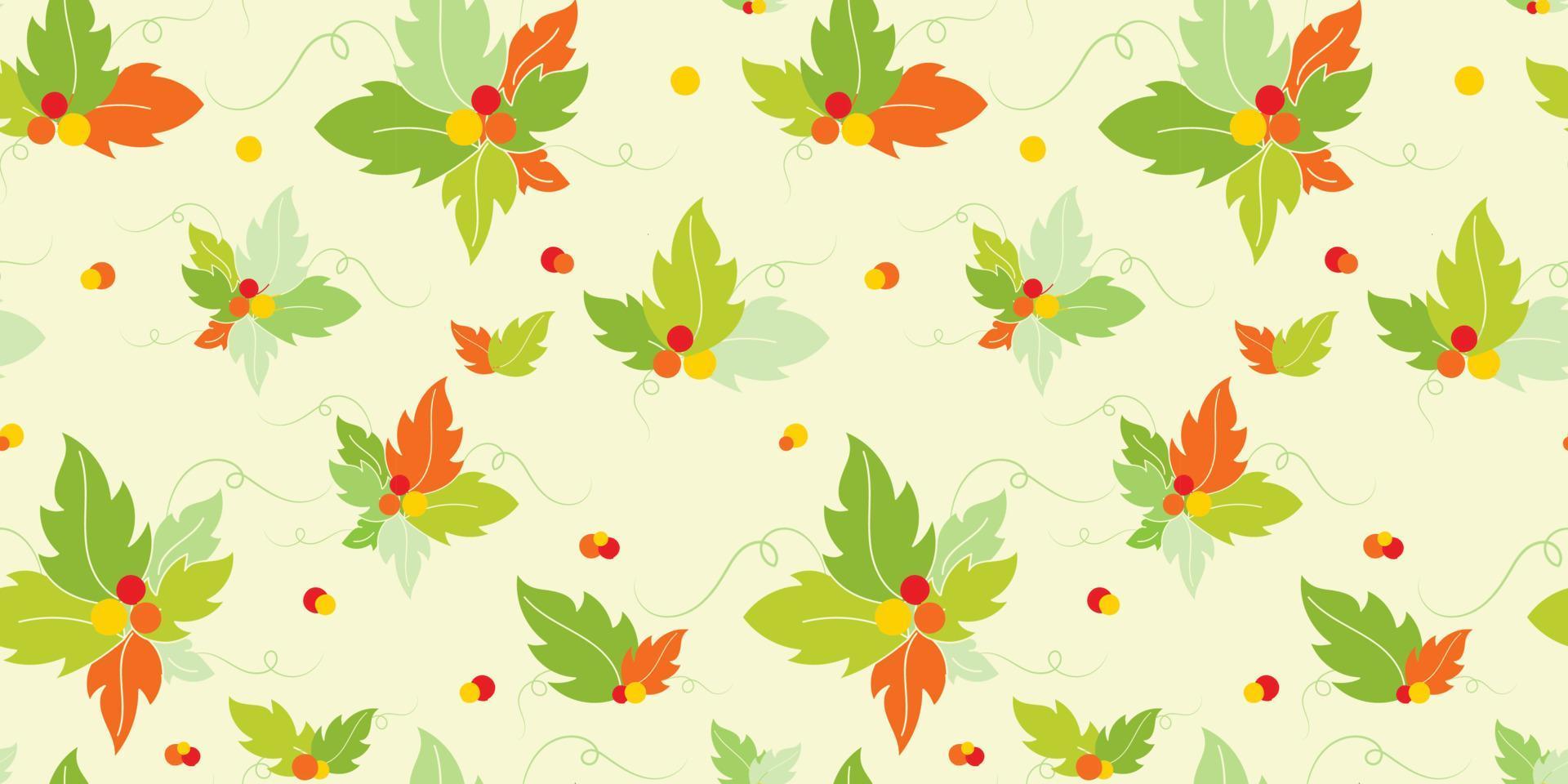Seamless Floral patterns background vector