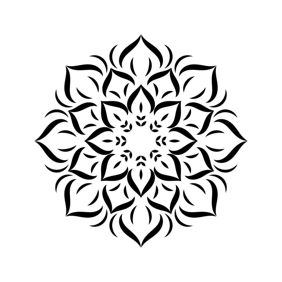 patrón floral de mandala, elementos decorativos antiguos, fondo de mandala vector