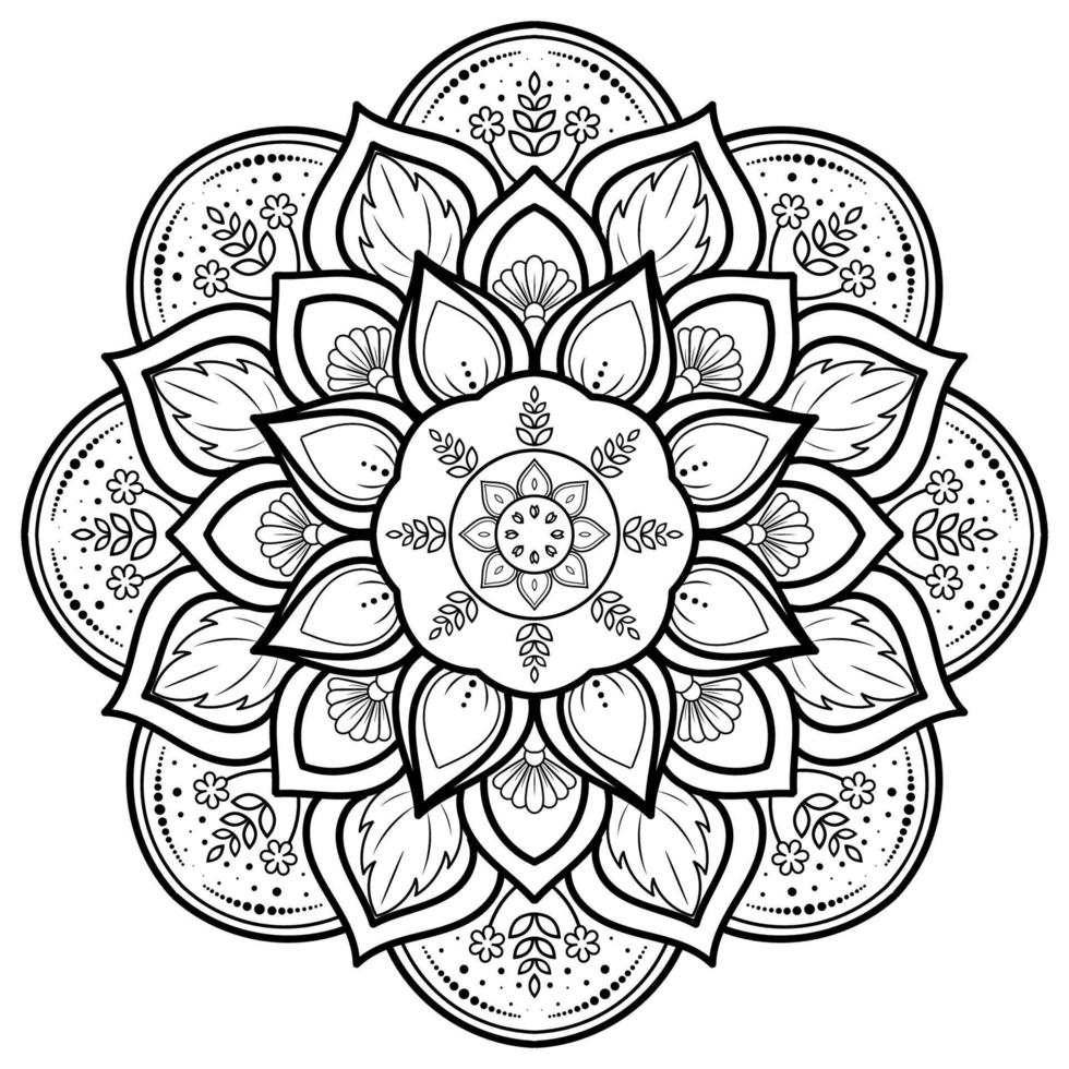 mandala floral pattern, Vintage decorative elements, Mandala background vector
