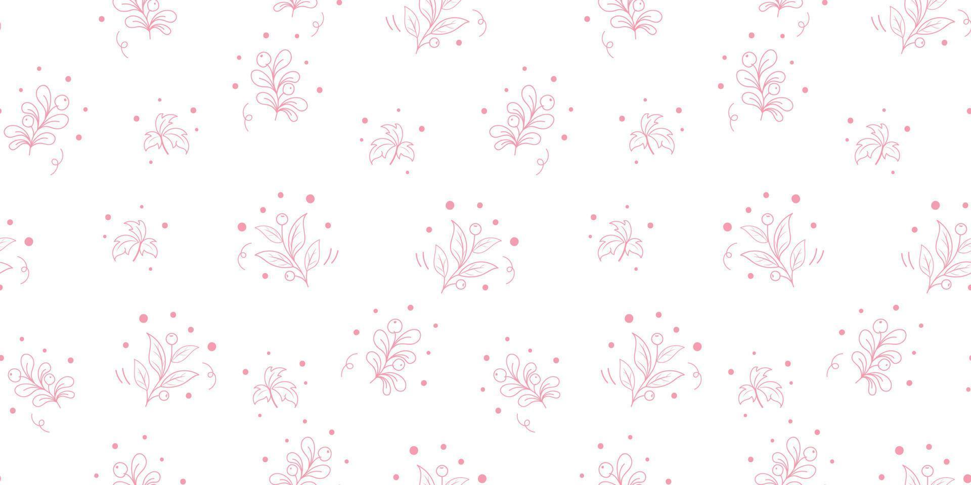 Seamless Floral patterns background vector