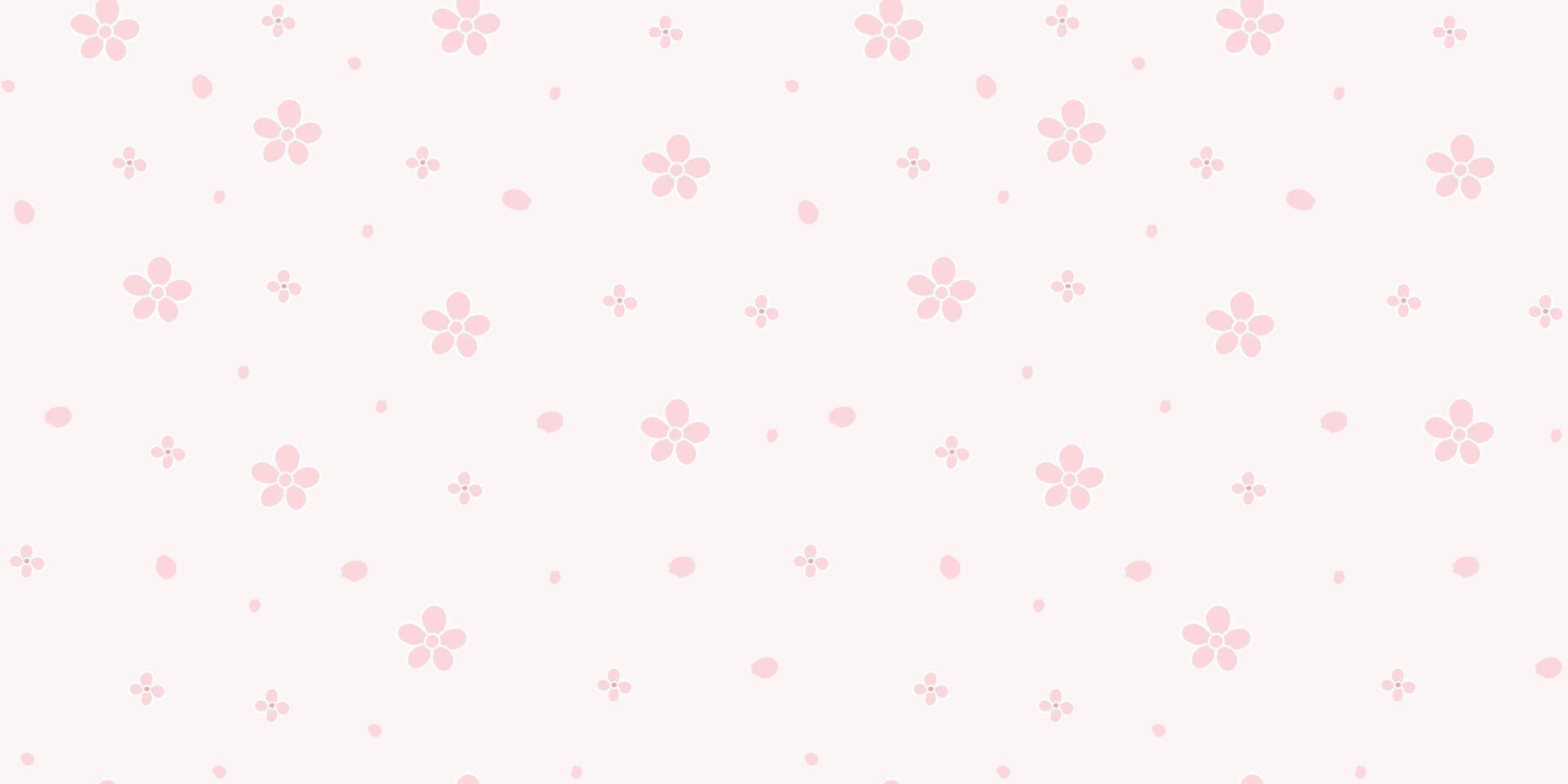 Seamless Floral patterns background vector