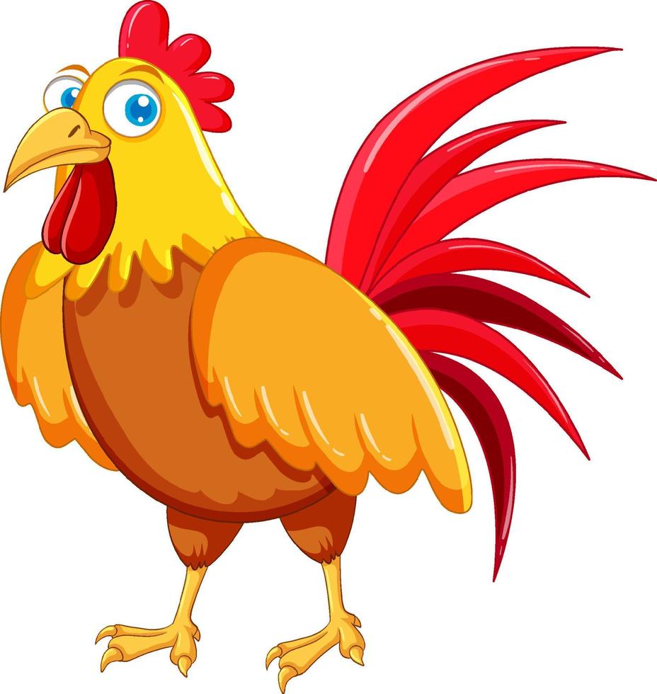 A chicken cartoon character vector