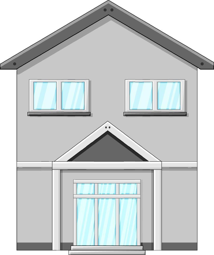 House with gray walls vector
