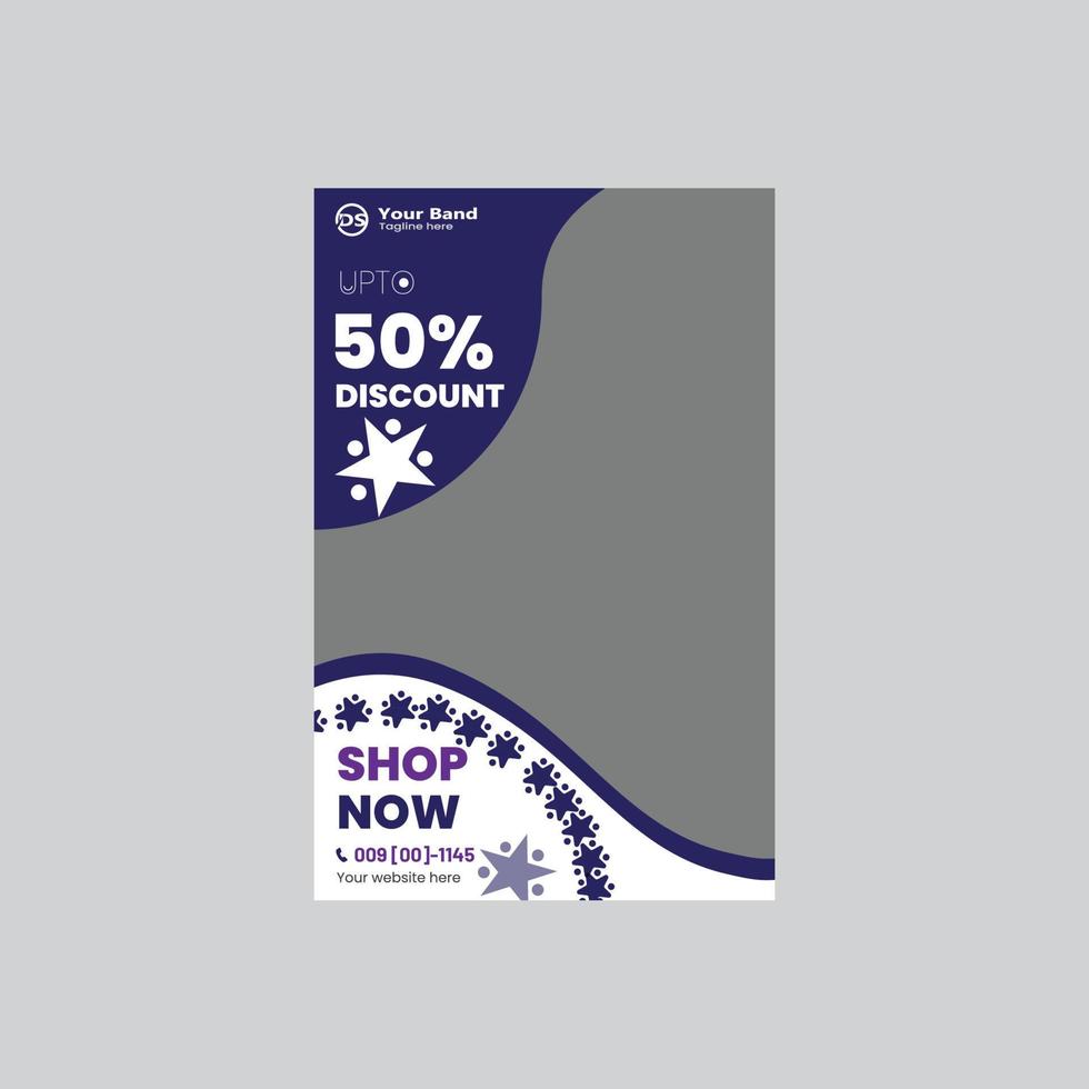 promotional flyer design template vector