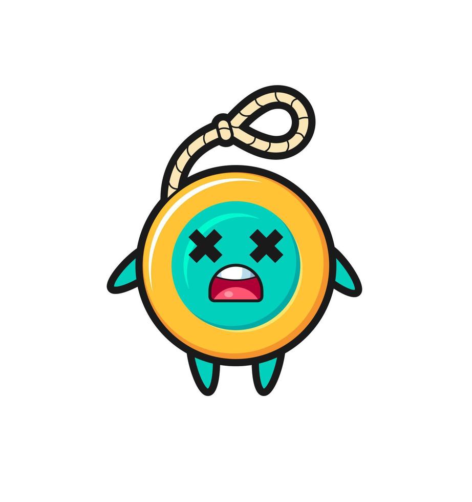 the dead yoyo mascot character vector