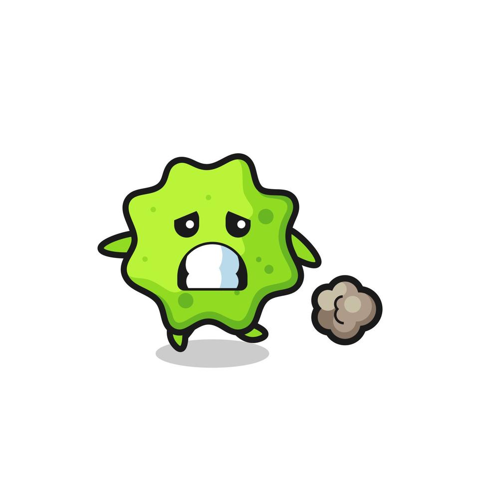 illustration of the splat running in fear vector
