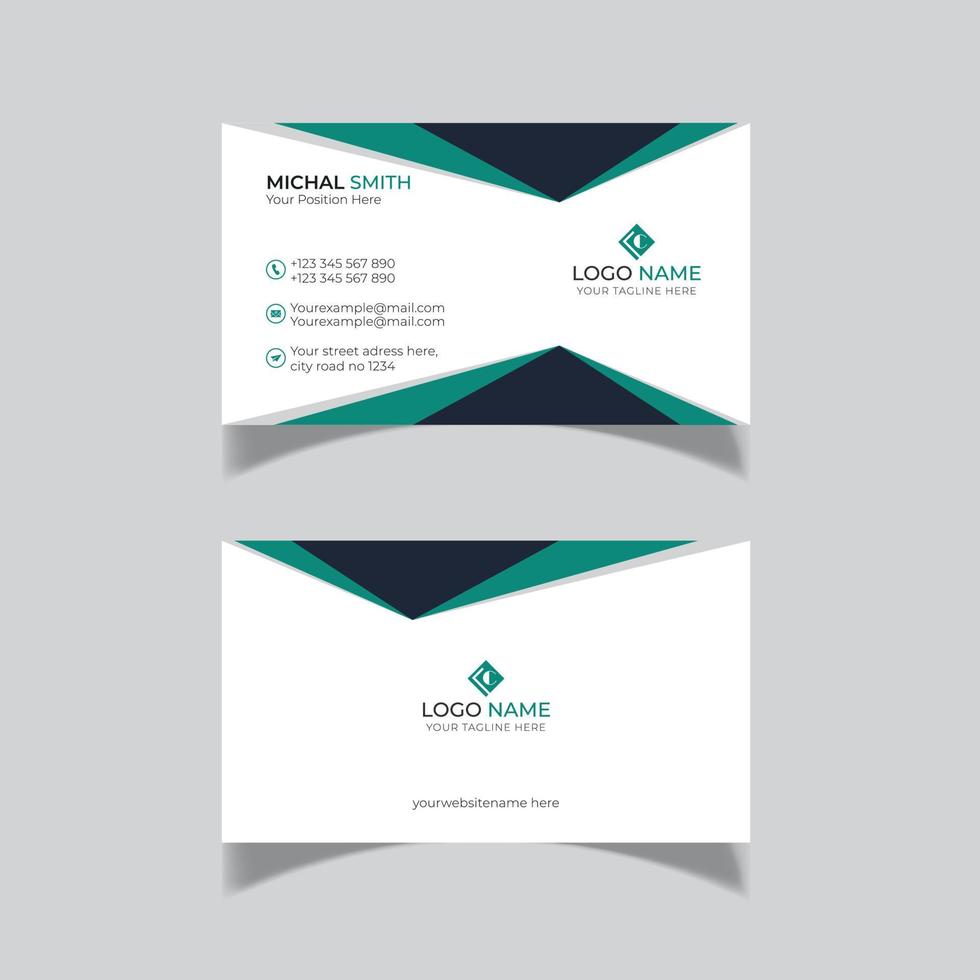 personal business car design template vector