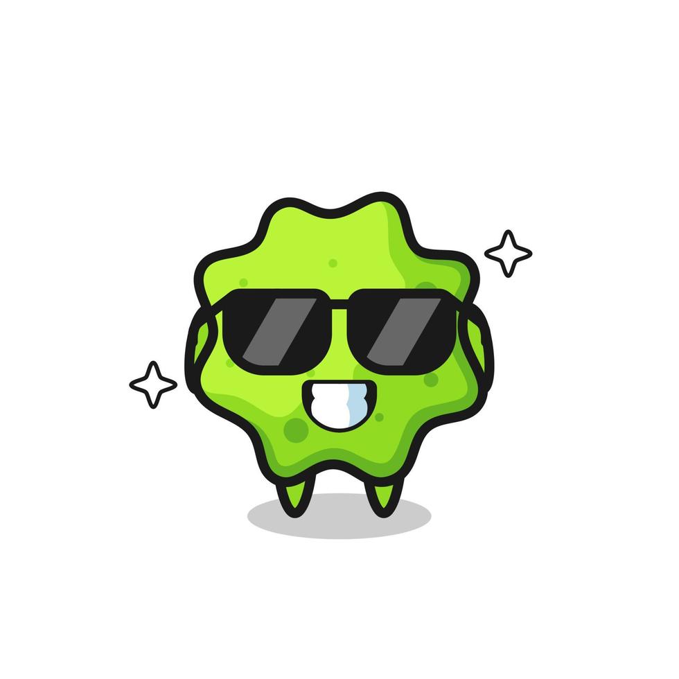 Cartoon mascot of splat with cool gesture vector