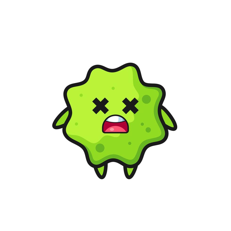 the dead splat mascot character vector