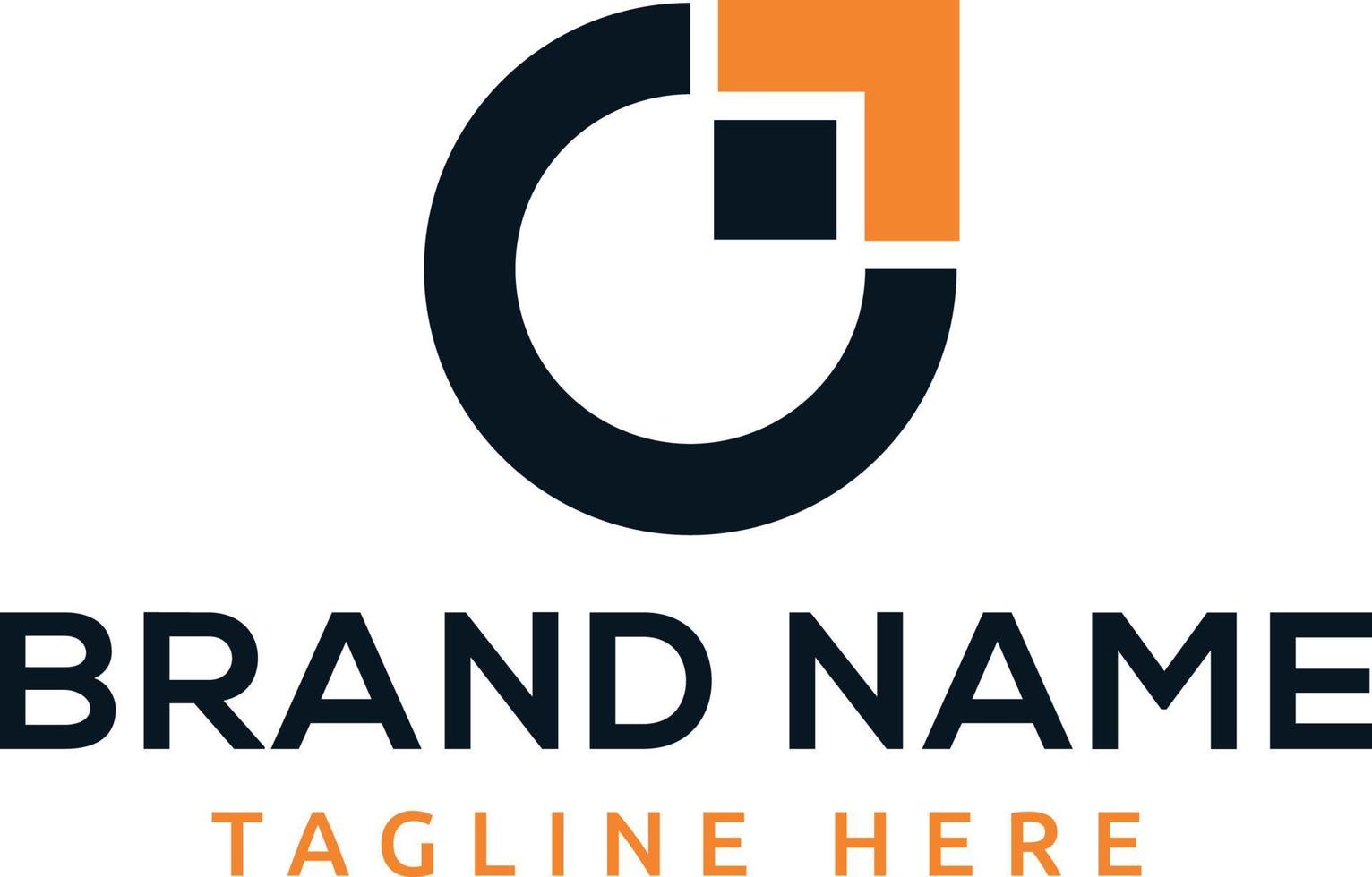 OC Logo. Vector Graphic Branding Letter Element. White Background