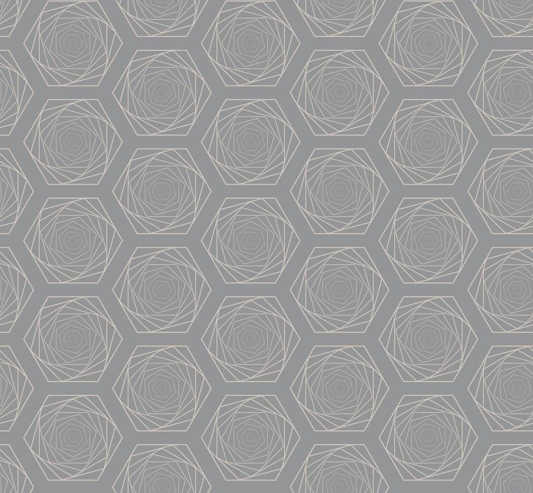 Vector seamless patterns. Geometrical patterns on a gray background.
