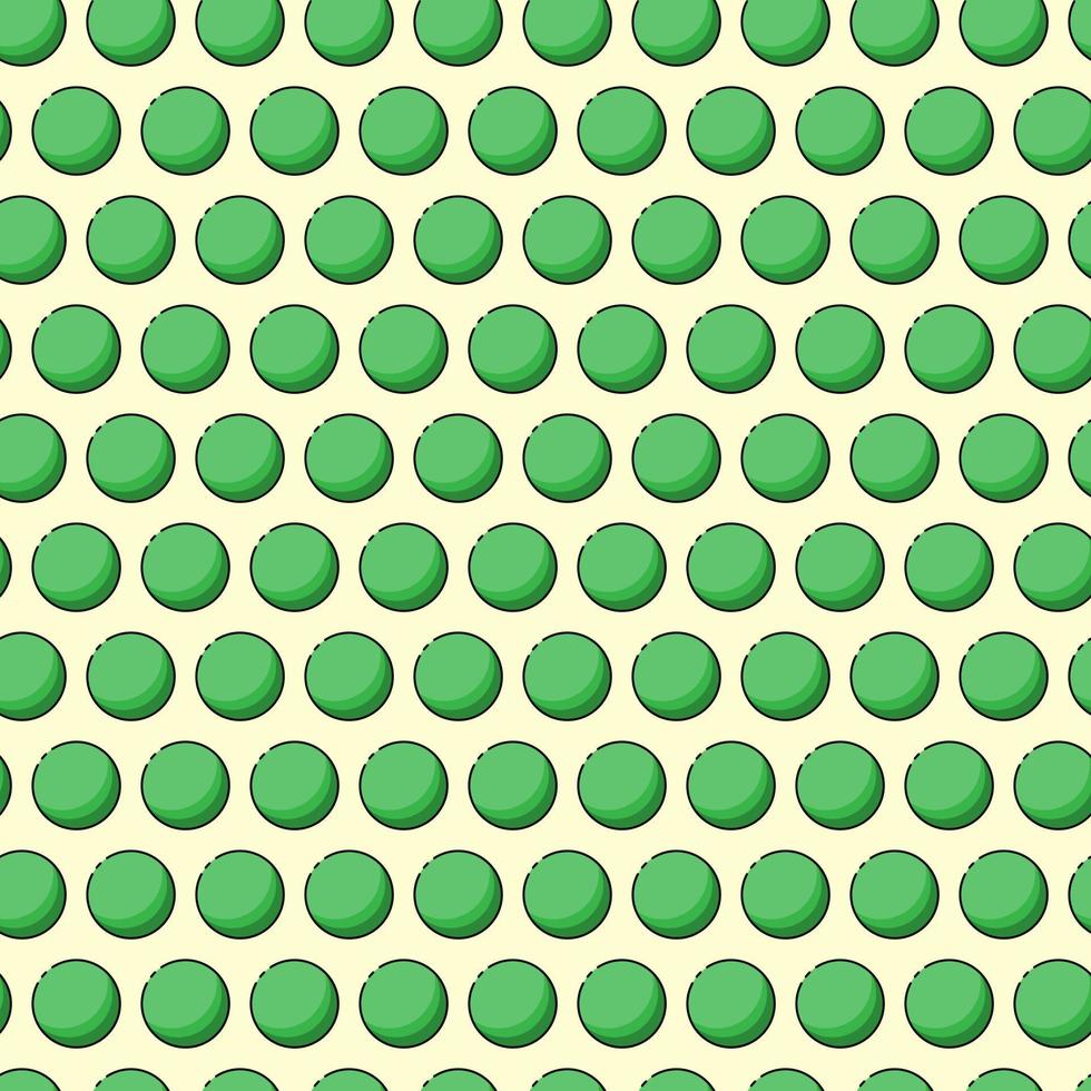 Vector seamless pattern with green peas on a pastel background, vegetarian pattern