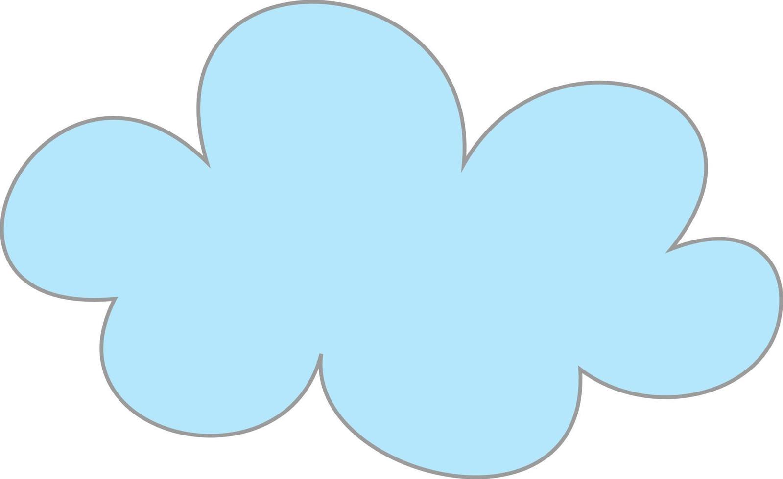 The cloud icon is blue vector