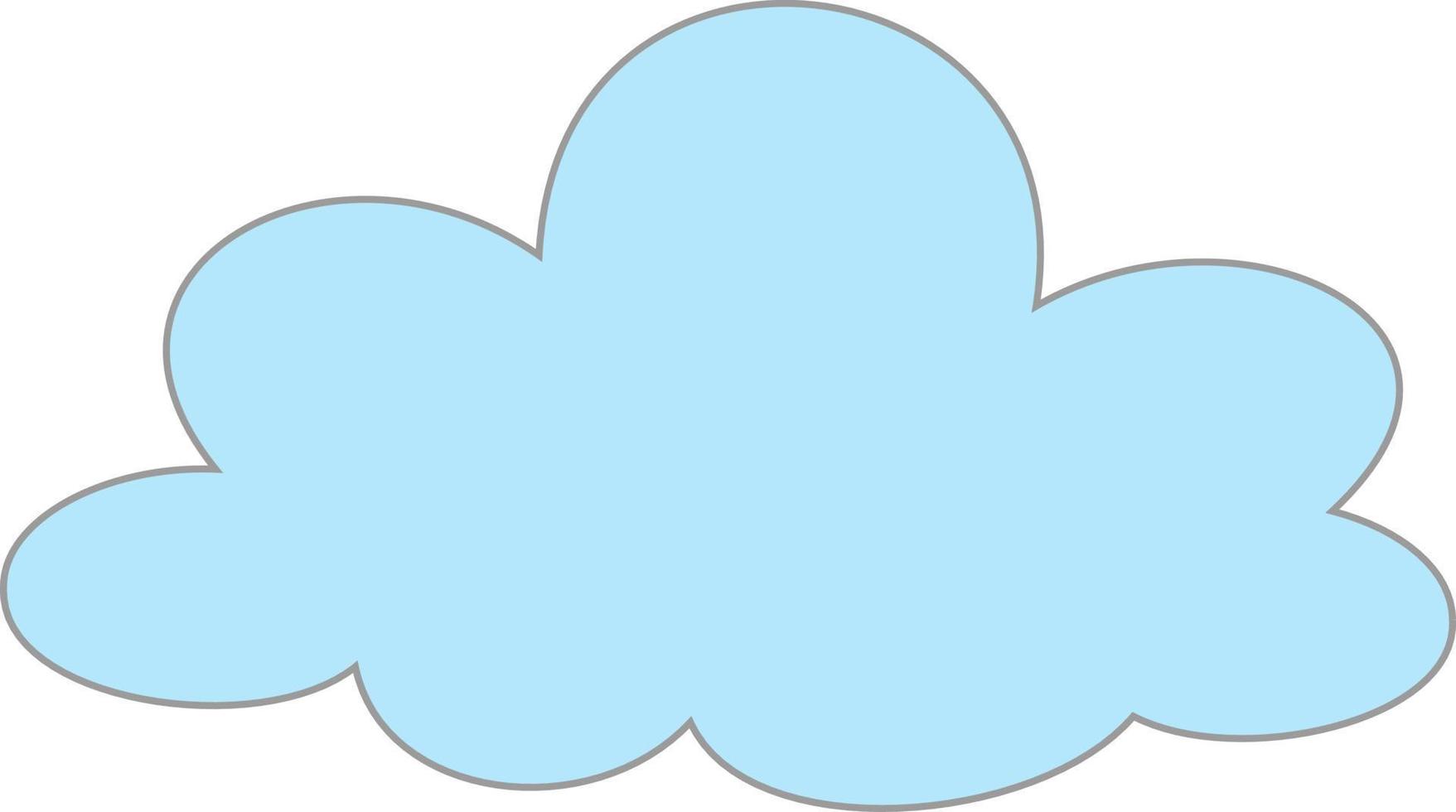 The cloud icon is blue vector