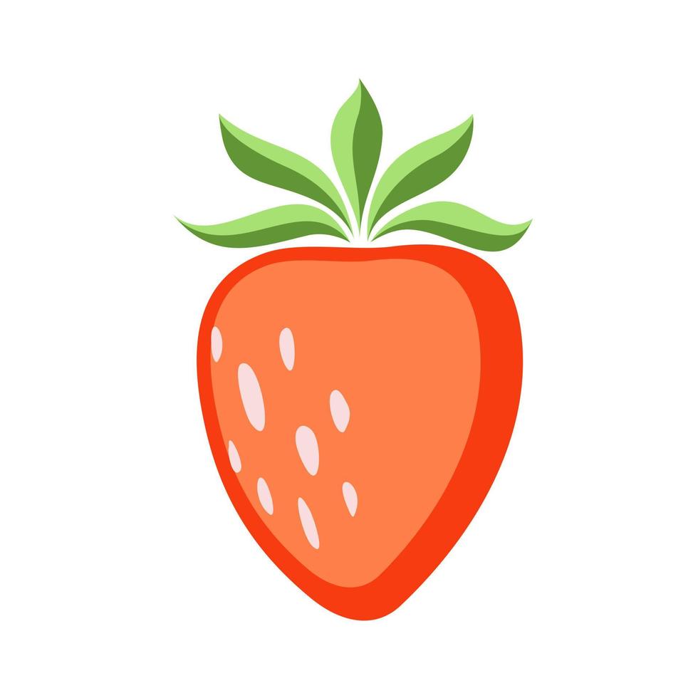 icono de fresa vectorial. dibujo de fresas a color 7780594 Vector en  Vecteezy
