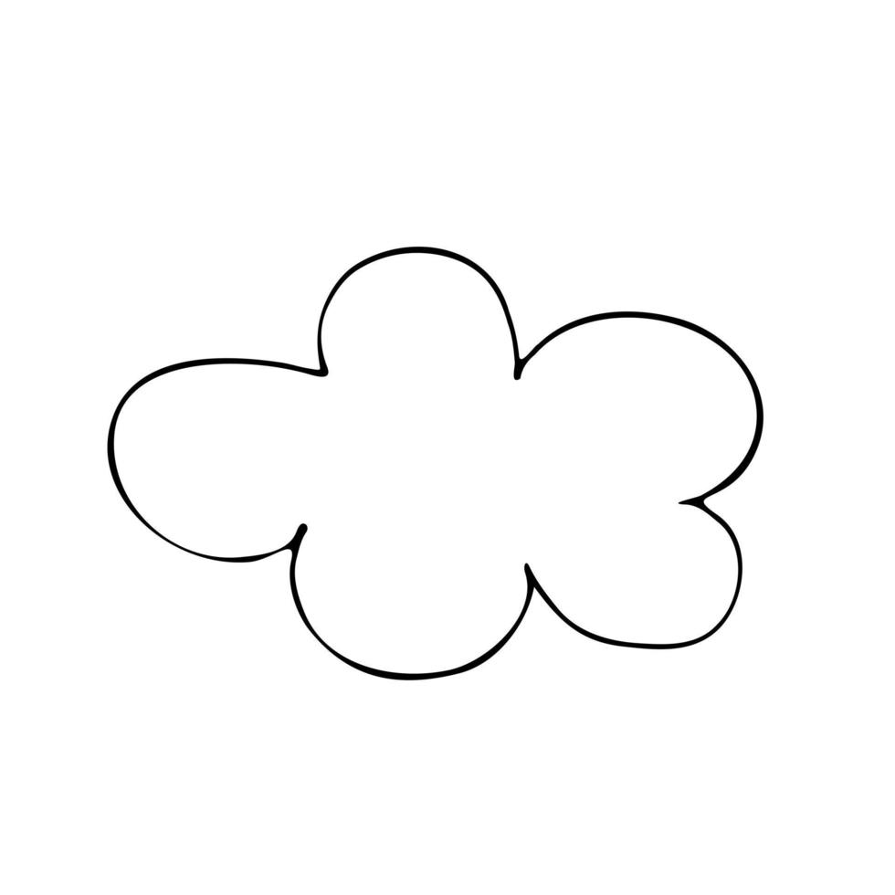 Vector illustration of clouds. Icons for print or web applications. EPS 10