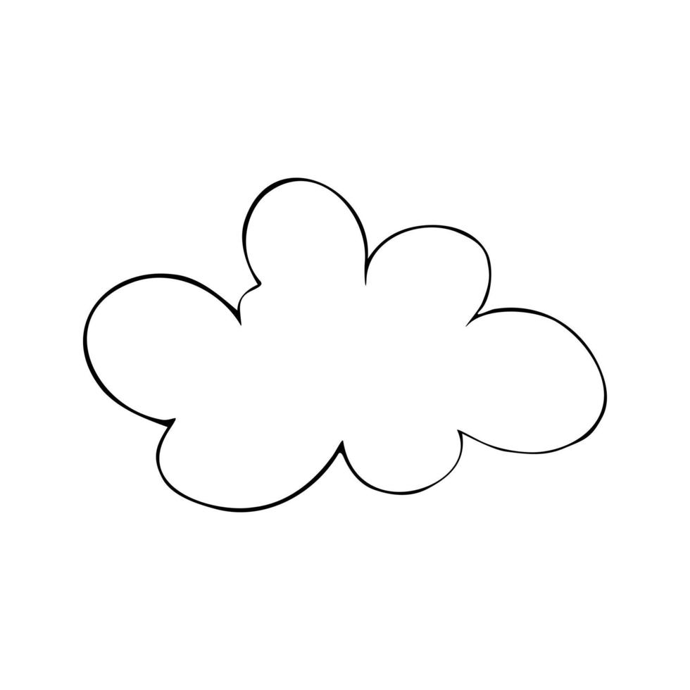 Vector illustration of clouds. Icons for print or web applications. EPS 10