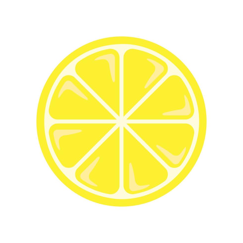 Lemon colored icon on transparent background vector