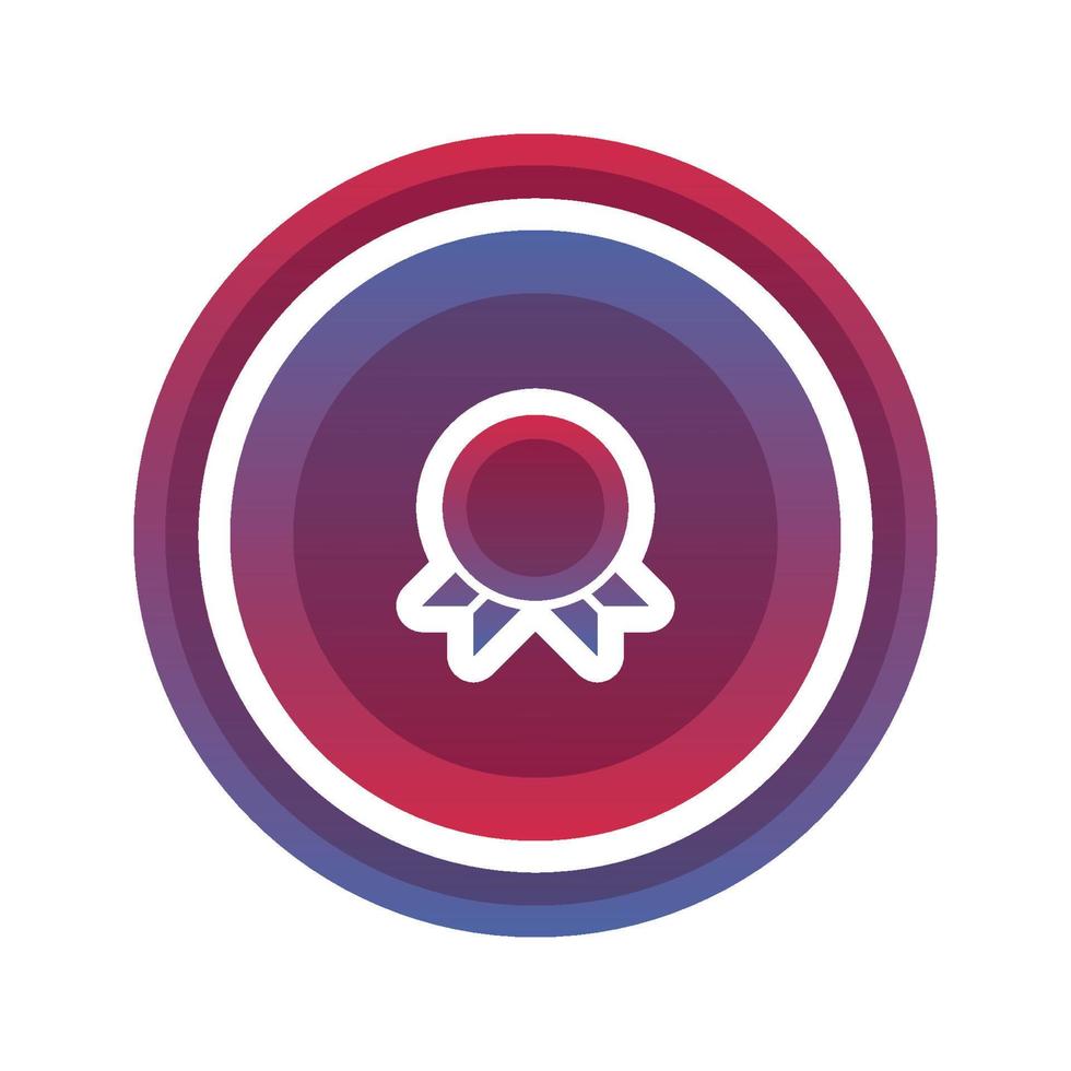 medal coin gradient logo design modern template icon vector