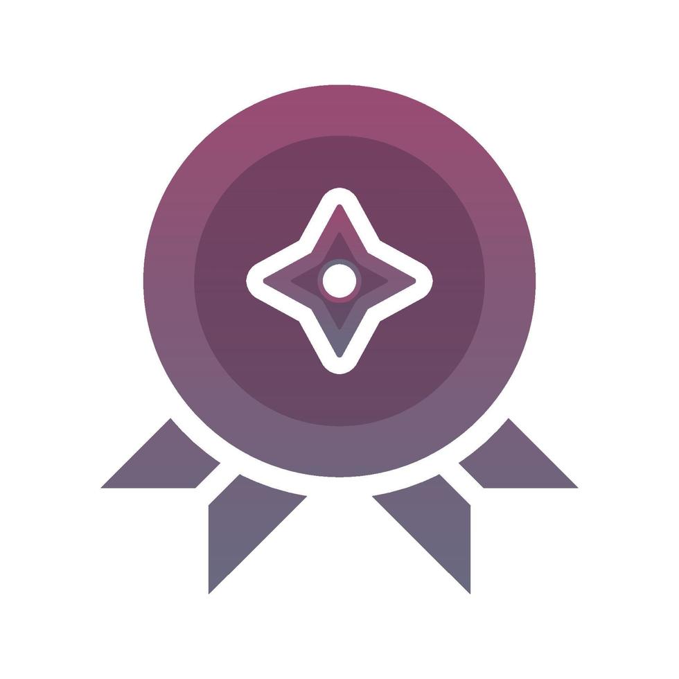 medal shuriken gradient logo design modern template icon vector