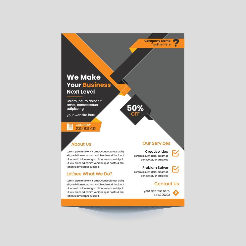 property and business flyer template vector