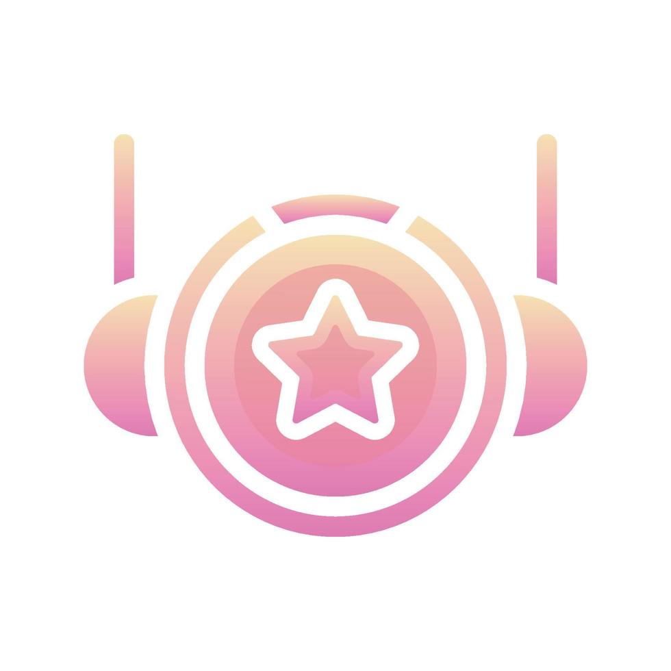 astronaut star gradient logo design template icon vector