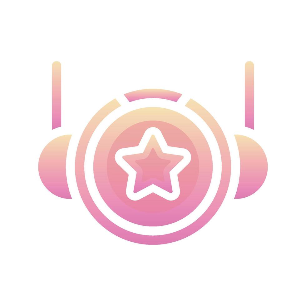 astronaut star gradient logo design template icon vector