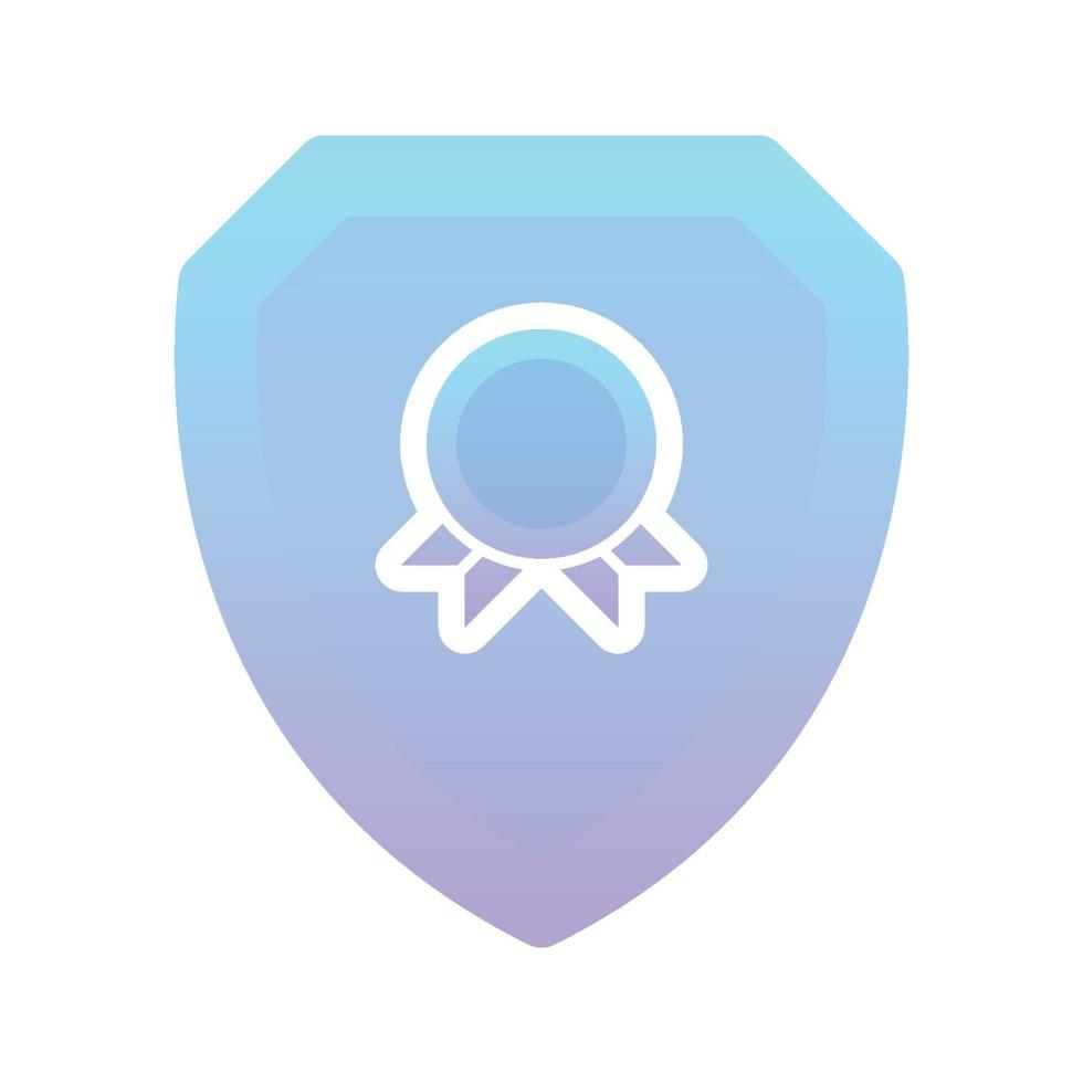 medal shield gradient logo design modern template icon vector