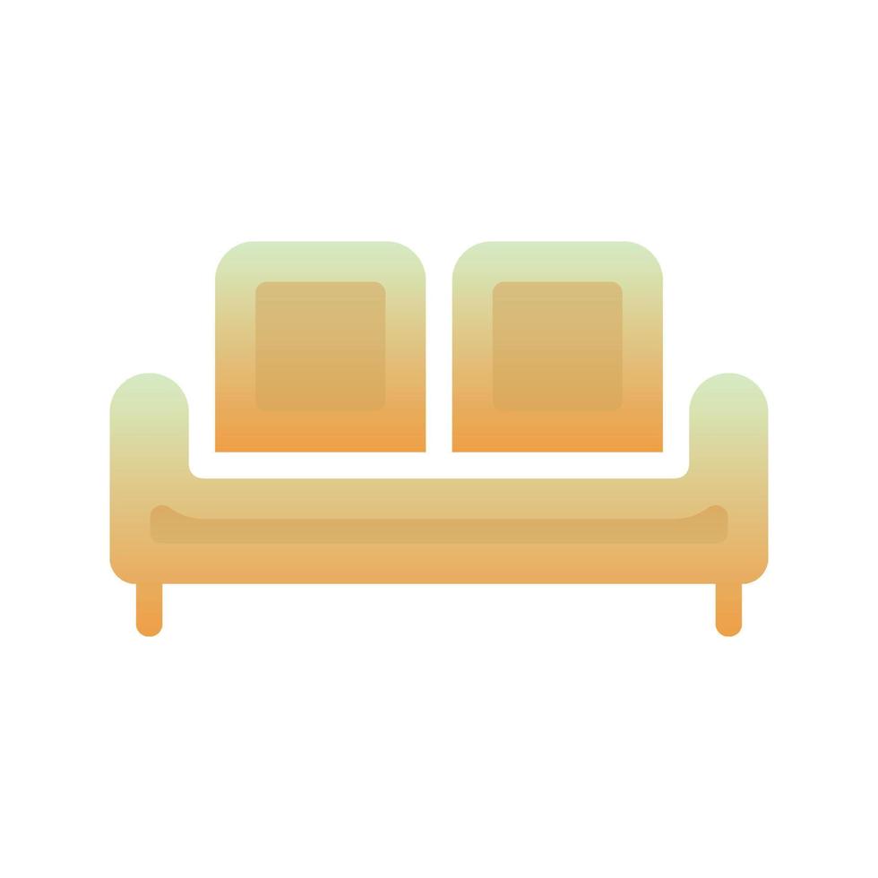 sofa logo gradient design template icon vector
