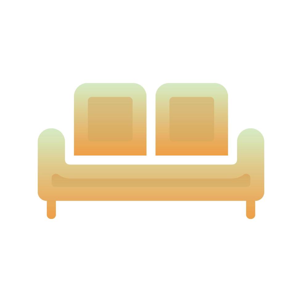 sofa logo gradient design template icon vector