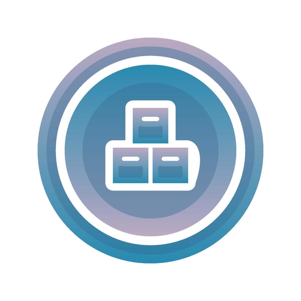 stockpile coin logo gradient design template icon vector