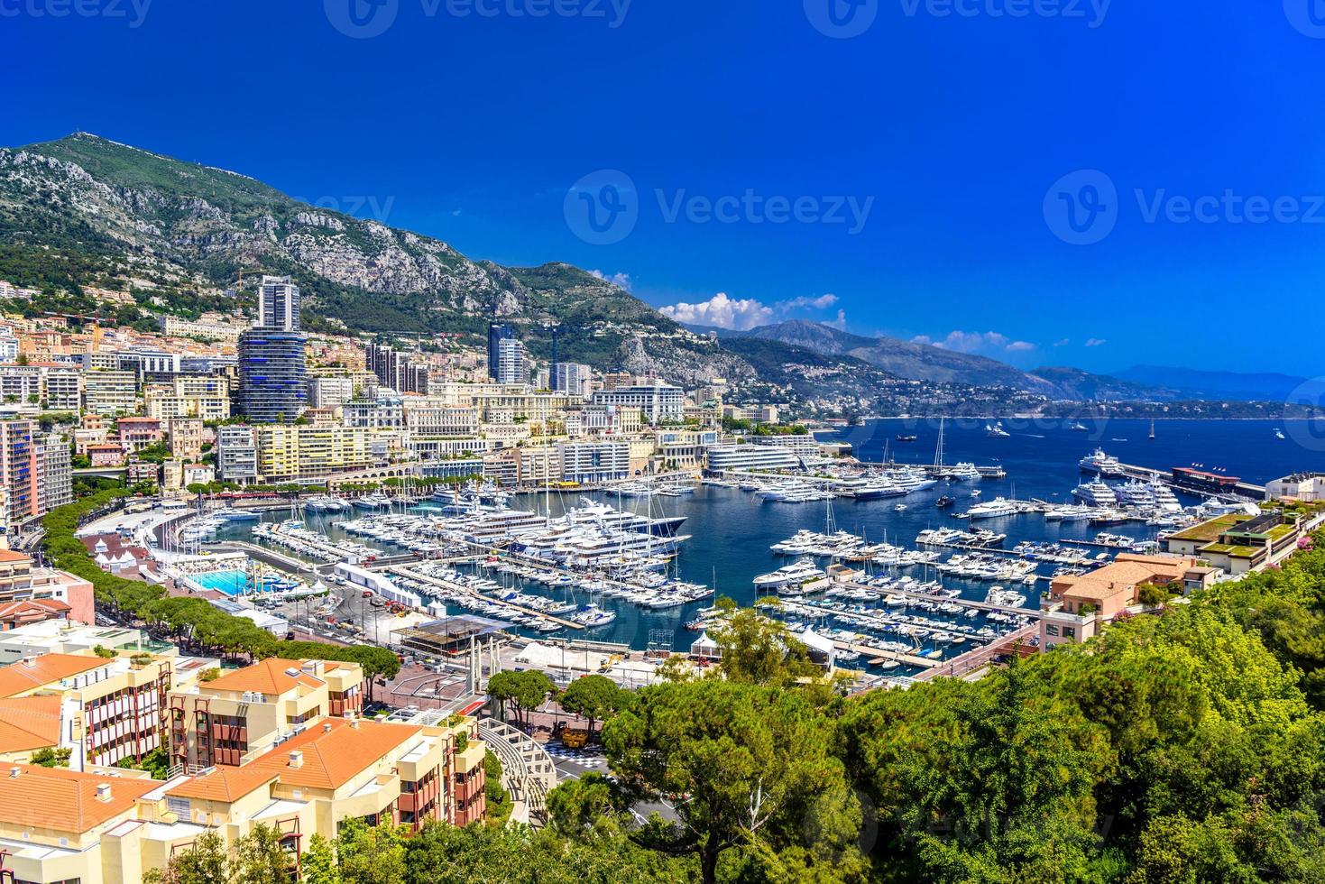 Port with yachts in La Condamine, Monte-Carlo, Monaco, Cote d'Azur, French Riviera photo