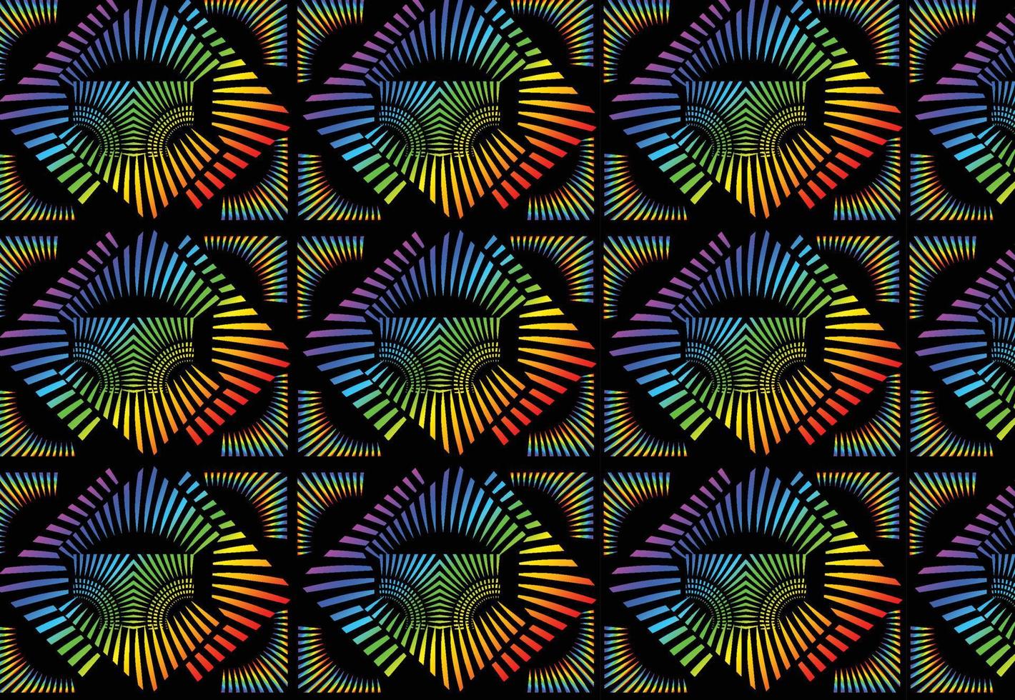 Rainbow gradient geometric new pattern background vector