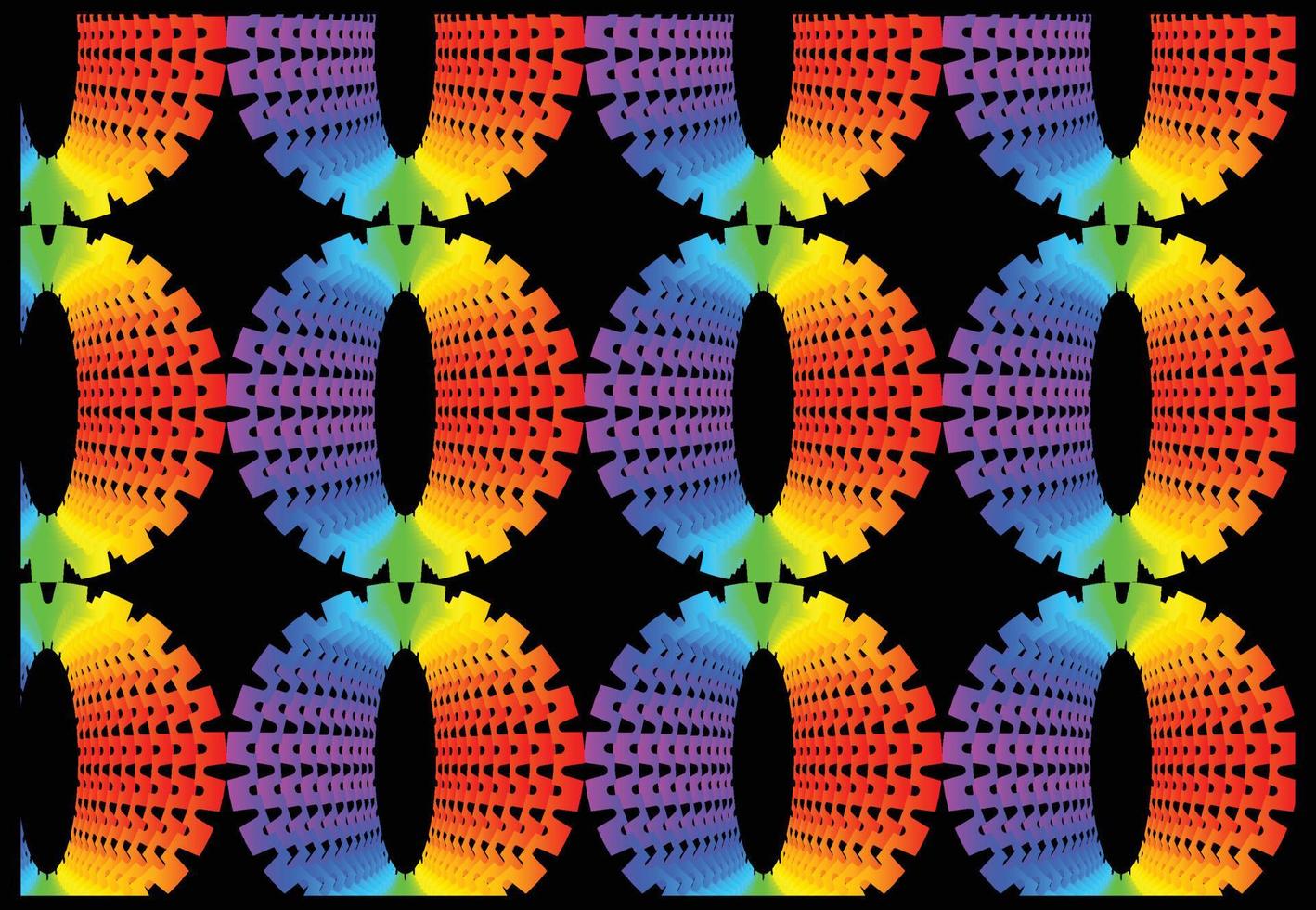 arco iris degradado geométrico nuevo patrón de fondo vector