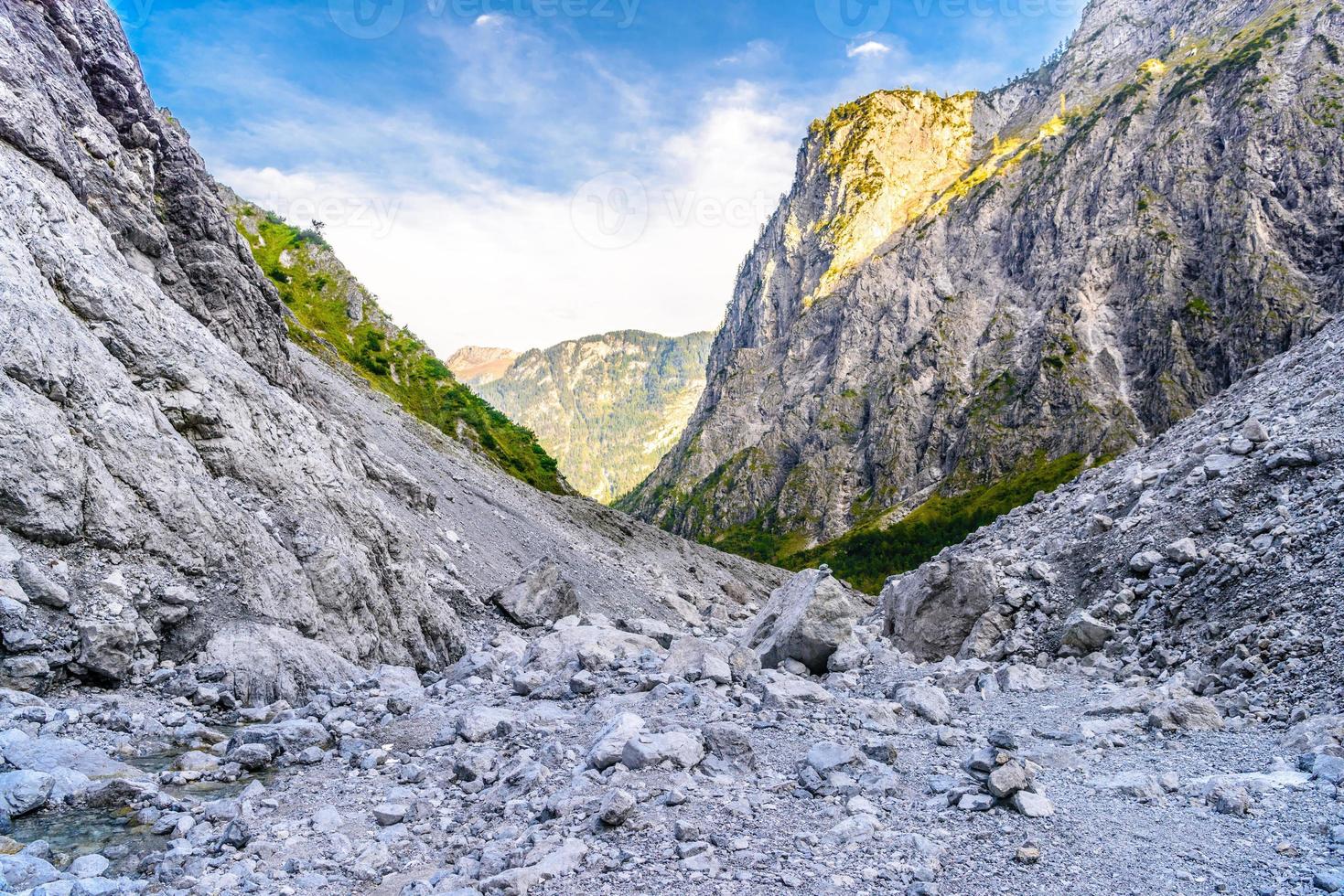 Mountains valley near Koenigssee, Konigsee, Berchtesgaden National Park, Bavaria, Germany. photo